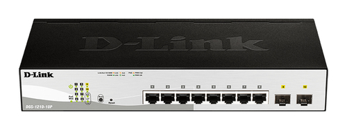 Switch Smart D-Link DGS-1210-10P · 10 puertos Gigabit · PoE · 2 SFP combo