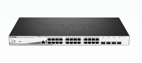 Switch Smart D-Link DGS-1210-28MP · 24 puertos Gigabit PoE · 4 SFP · Capa 2