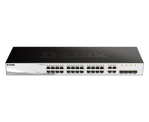 Switch Web Smart D-Link DGS-1210-28 · 24 puertos Gigabit · 4 SFP