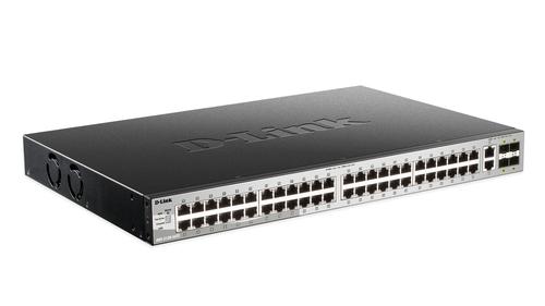 Switch administrable D-Link DGS-3130-54TS · 48 puertos Gigabit · 2 10GBASE-T · 4 SFP+