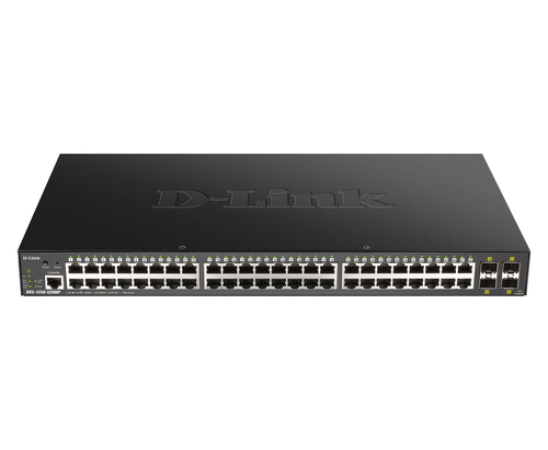 Switch Smart administrable D-Link DGS-1250-52XMP · 52 puertos · PoE