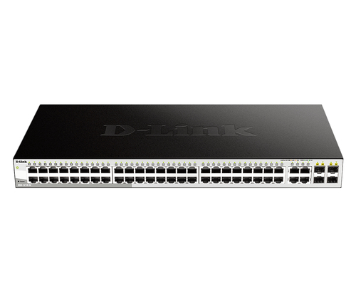 Switch Smart D-Link DGS-1210-52 · 48 puertos Gigabit · 4 SFP · Rack