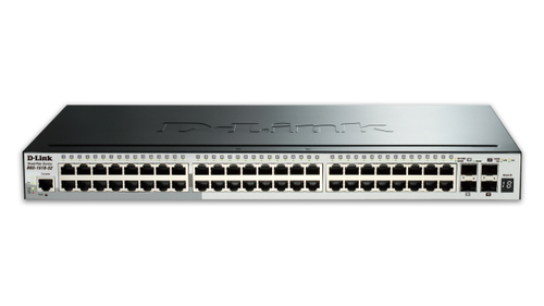 Switch SmartPro D-Link DGS-1510-52X · 48 puertos Gigabit · 4 SFP+ 10G · Rack