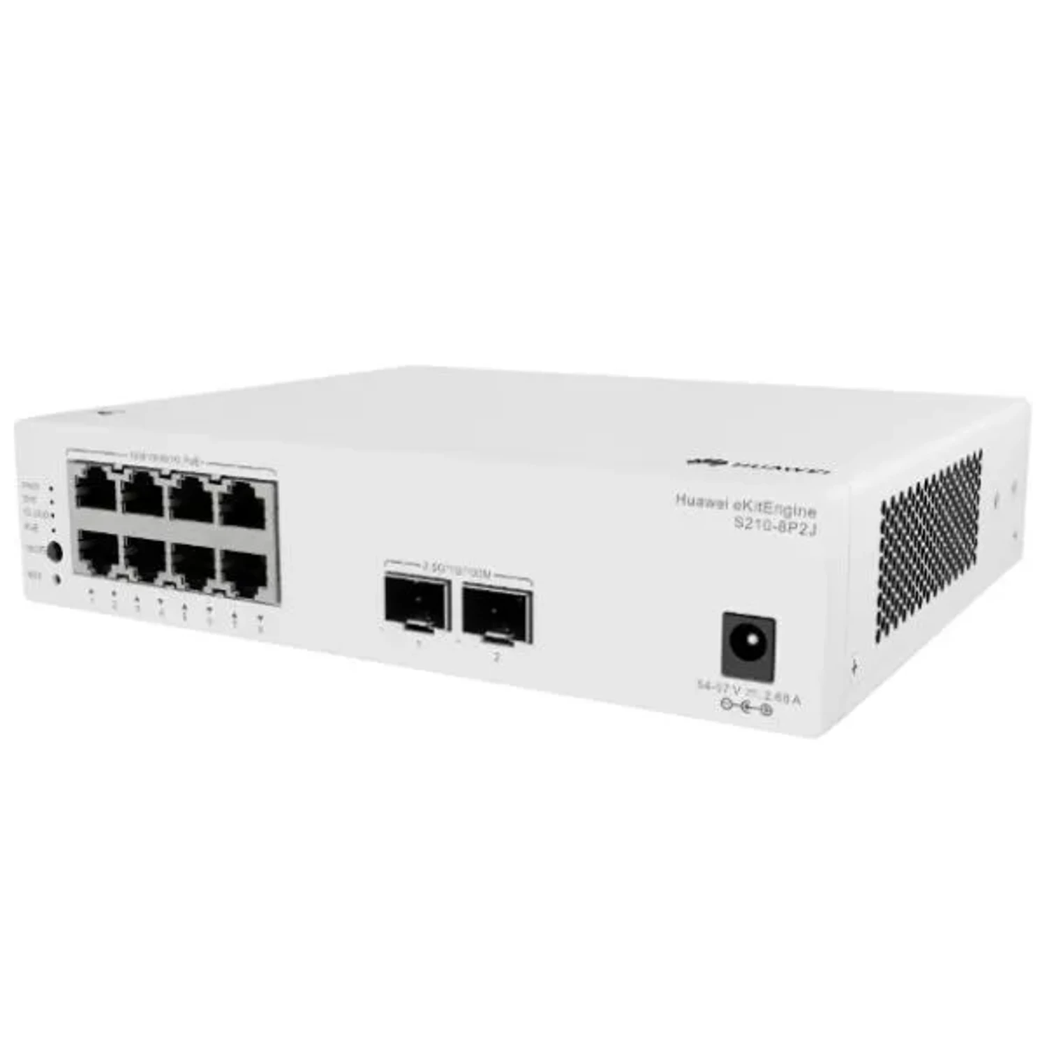 (8 PUERTEOS 10/100/1000BASE-T PORTS (128W POE+), 2 X 2.5GE SFP PORTS, WITH 1 X 220 V AC POWER ADAPTER, FANLESS)