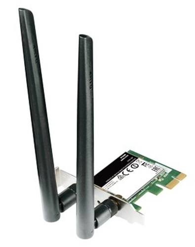 Tarjeta de red Wi-Fi D-Link DWA-582 · AC1200 · Doble banda · PCIe