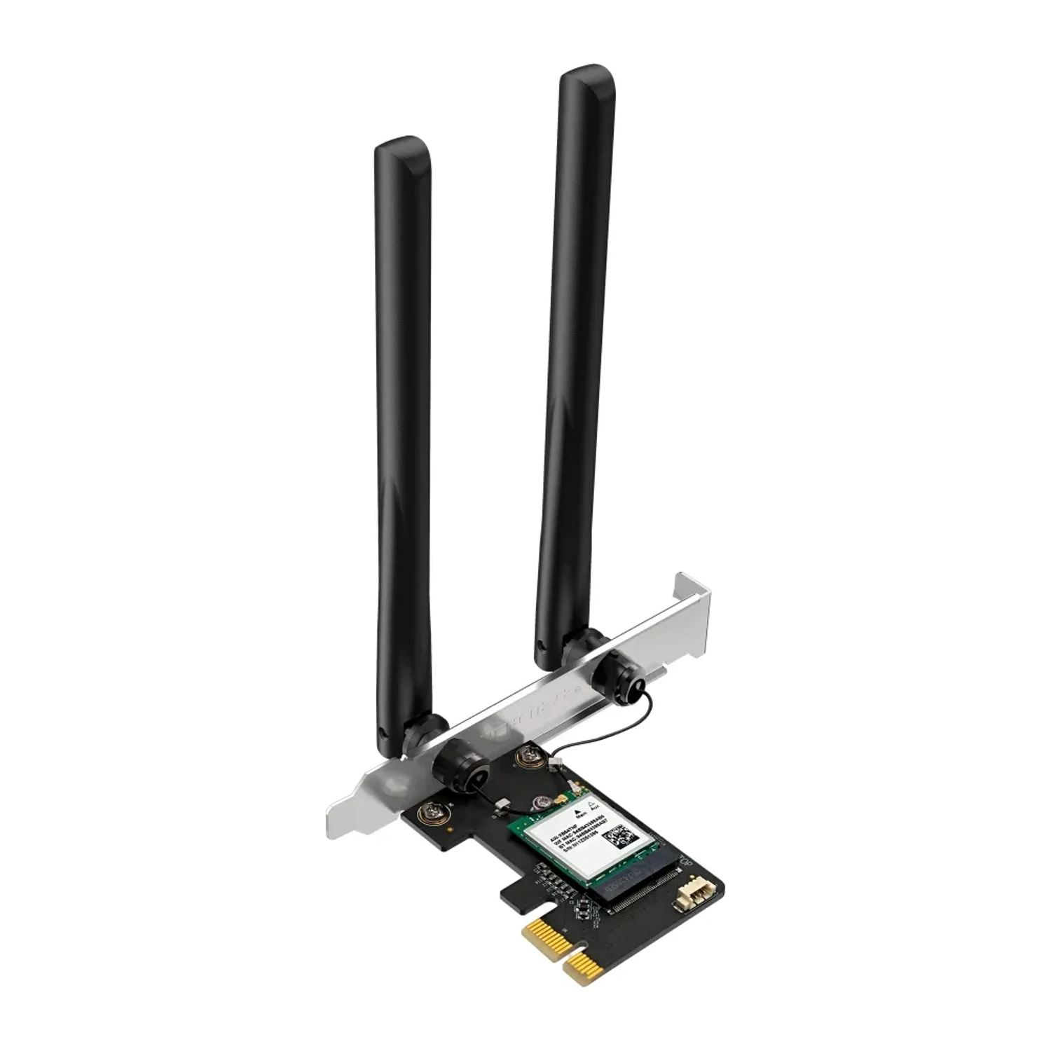 Adaptador PCIe MERCUSYS WiFi 6 AX1800 dual band (5GHz/2.4GHz), hasta 1800Mbps, 2 antenas, Bluetooth 5.4, MU-MIMO, OFDMA, WPA3.