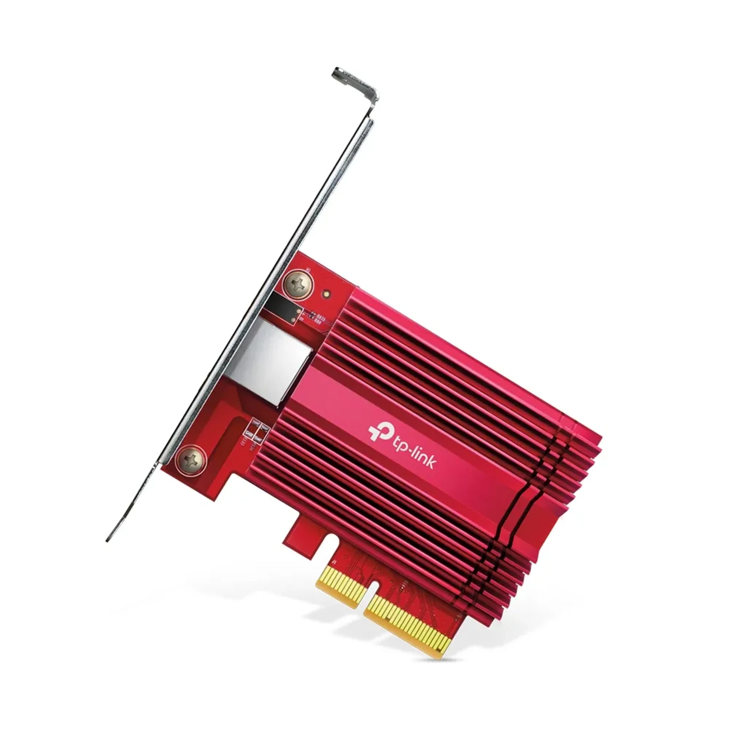Adaptador PCIe TP-LINK Ethernet 10 Gigabit, interfaz PCI Express 3.0 x4, hasta 10000Mbps, 1 puerto RJ45, compatibilidad multivelocidad 10/100/1000/2.5G/5G/10G, soporte low-profile, IEEE 802.3.