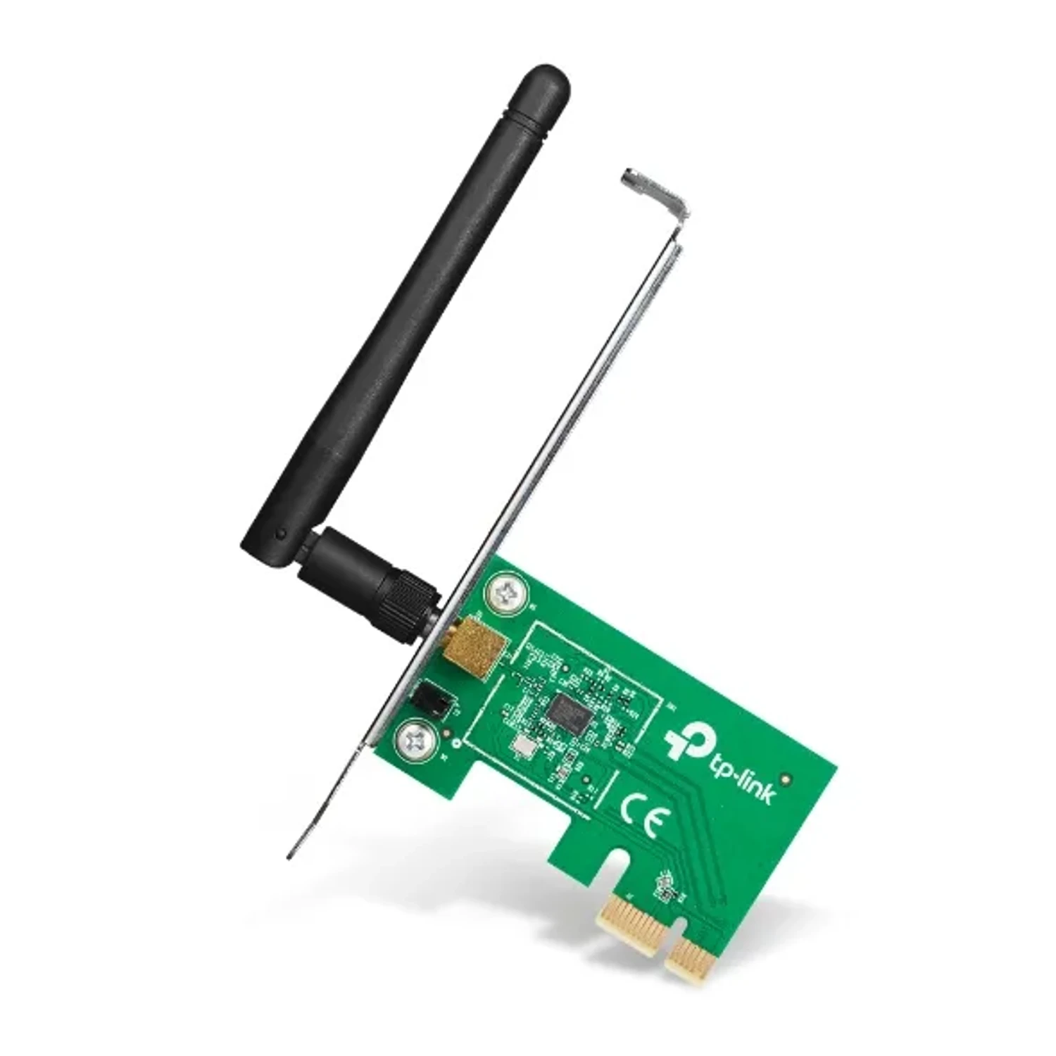 Adaptador PCIe TP-LINK WiFi 4 N150 single band (2.4GHz), hasta 150Mbps, 1 antena externa, interfaz PCI Express, WPA/WPA2.