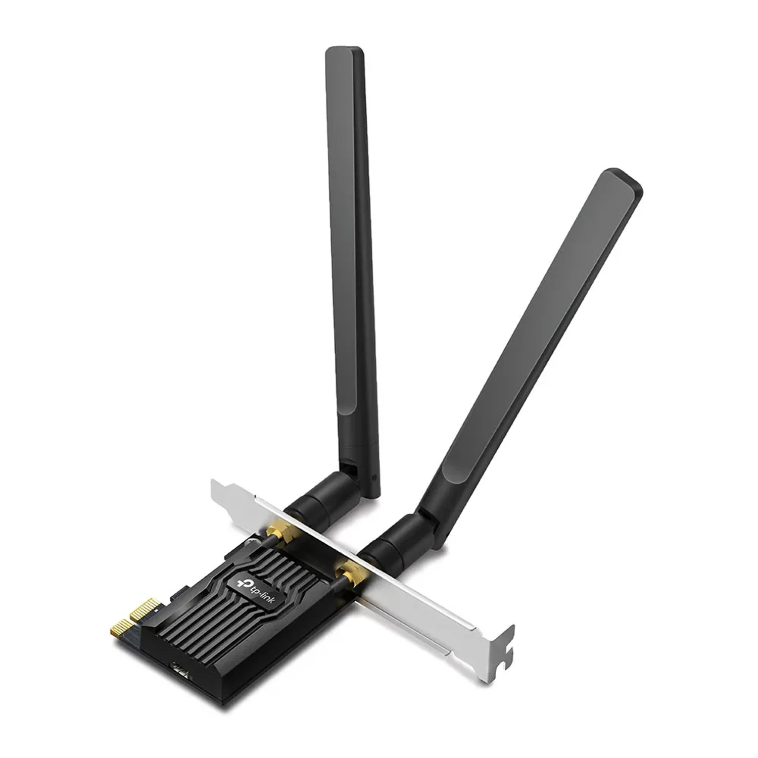 Adaptador PCIe TP-LINK WiFi 6 AX1800 dual band (5GHz/2.4GHz) + Bluetooth 5.2, hasta 1800Mbps, 2 antenas externas alta ganancia, MU-MIMO, OFDMA, WPA3.