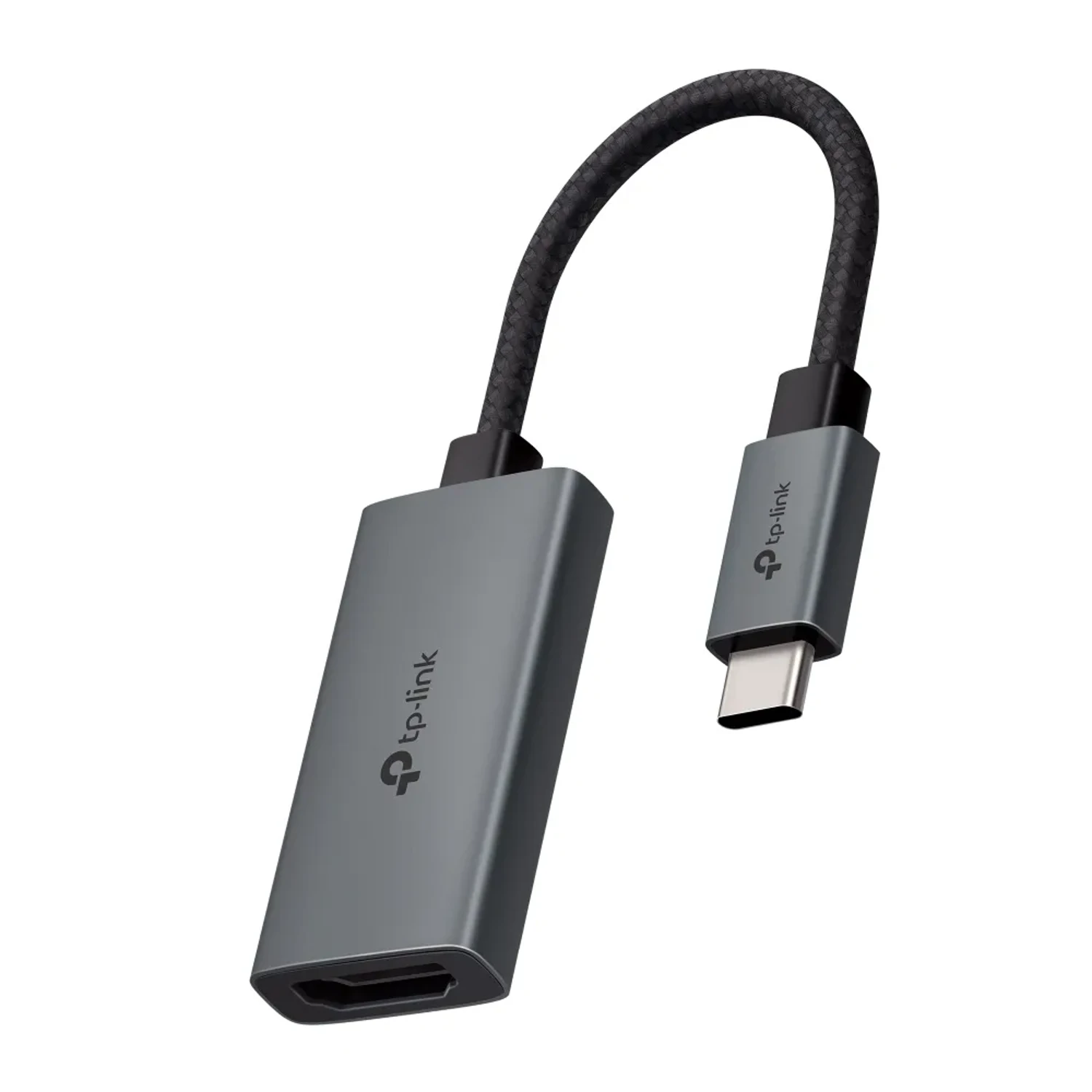 Adaptador USB-C TP-LINK a HDMI 4K@60Hz, interfaz USB-C, Plug & Play, compatible multiplataforma, diseño compacto.