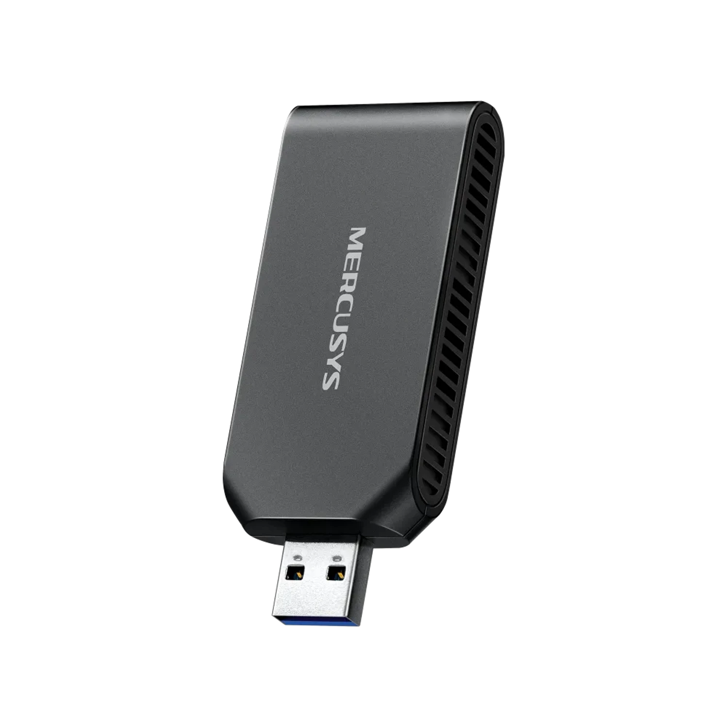 Adaptador USB MERCUSYS WiFi 6 AX1800 dual band (5GHz/2.4GHz), hasta 1800Mbps, USB 3.0, MU-MIMO, WPA3, alta estabilidad.