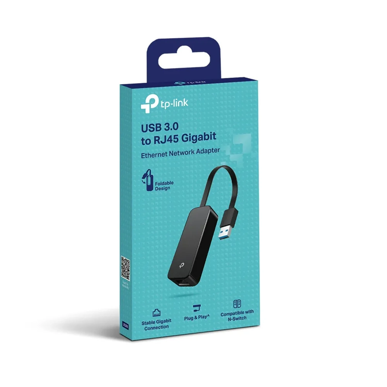 Adaptador USB TP-LINK a Ethernet Gigabit, interfaz USB-A 5Gbps, hasta 1000Mbps, Plug & Play.
