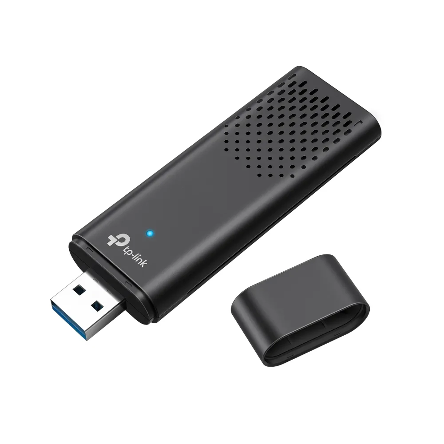 Adaptador USB TP-LINK WiFi 6 AX1800 dual band (5GHz/2.4GHz), hasta 1800Mbps, antena interna, interfaz USB 3.0, MU-MIMO, OFDMA, WPA3.