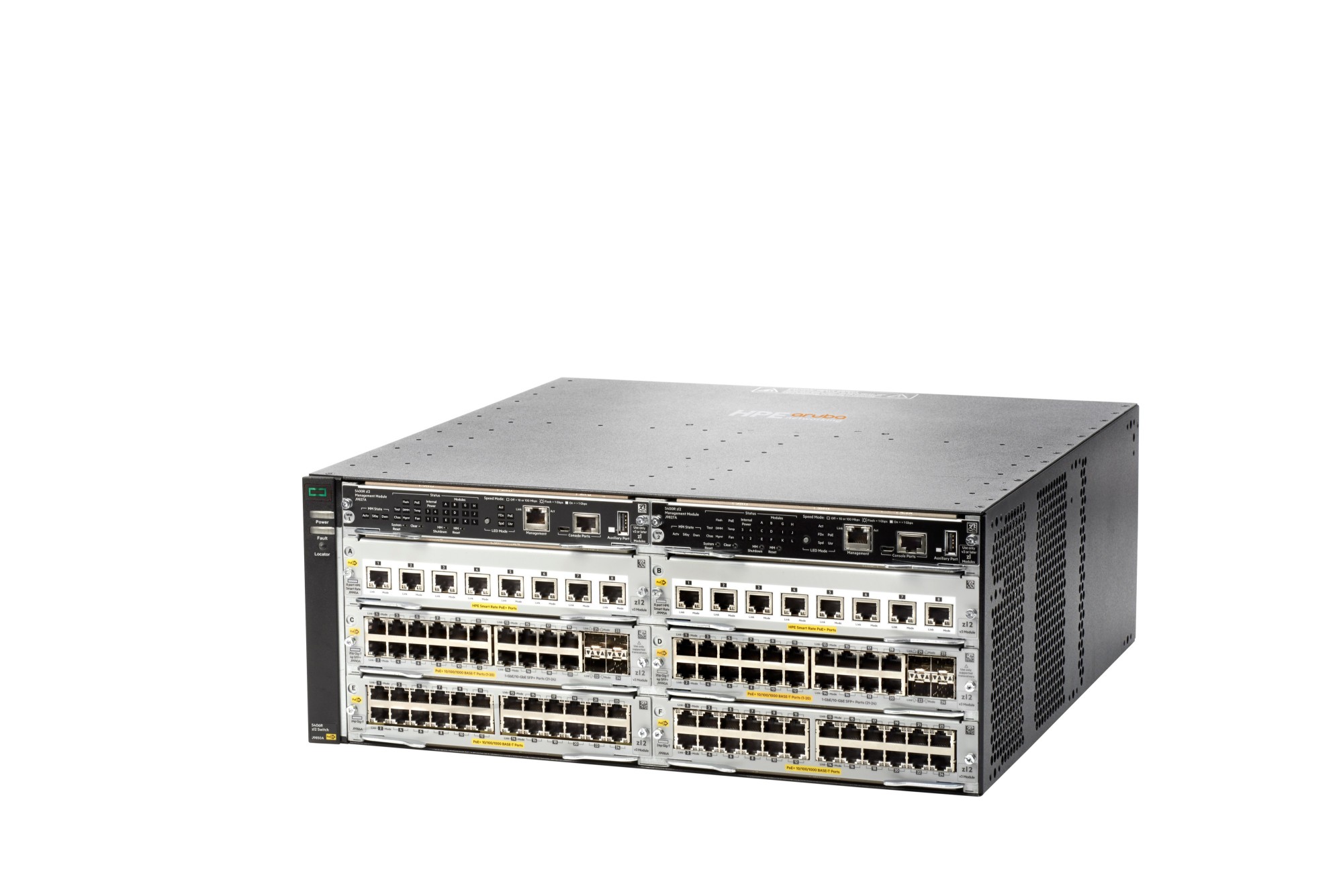 Módulo HPE Aruba J9995A · 8 puertos 1/2.5/5 GbE y XGT · PoE+