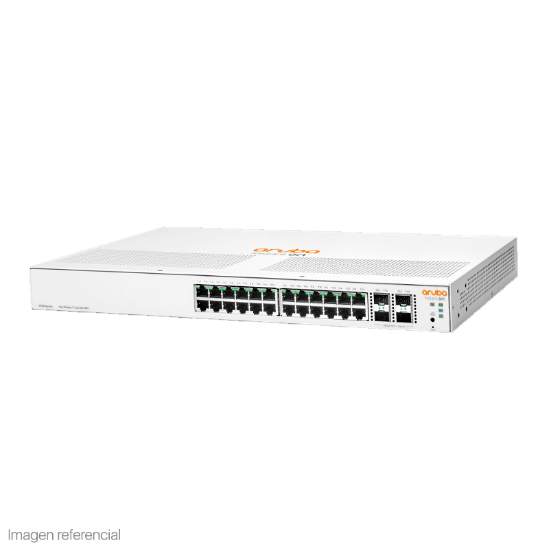 Switch HPE Aruba Instant On 1930 · 24 puertos Gigabit · 4 SFP/SFP+
