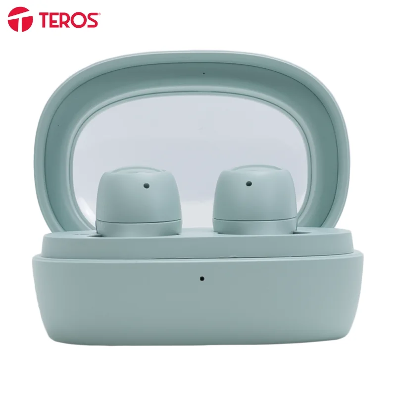 Audífonos inalámbricos Teros Roambeats Ear TE-80718GR · Bluetooth 5.4 · ENC · Verde