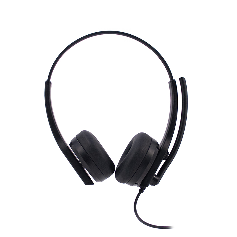 Audífonos de oficina Teros TE-8039C · Alámbricos · USB · ENC · LED