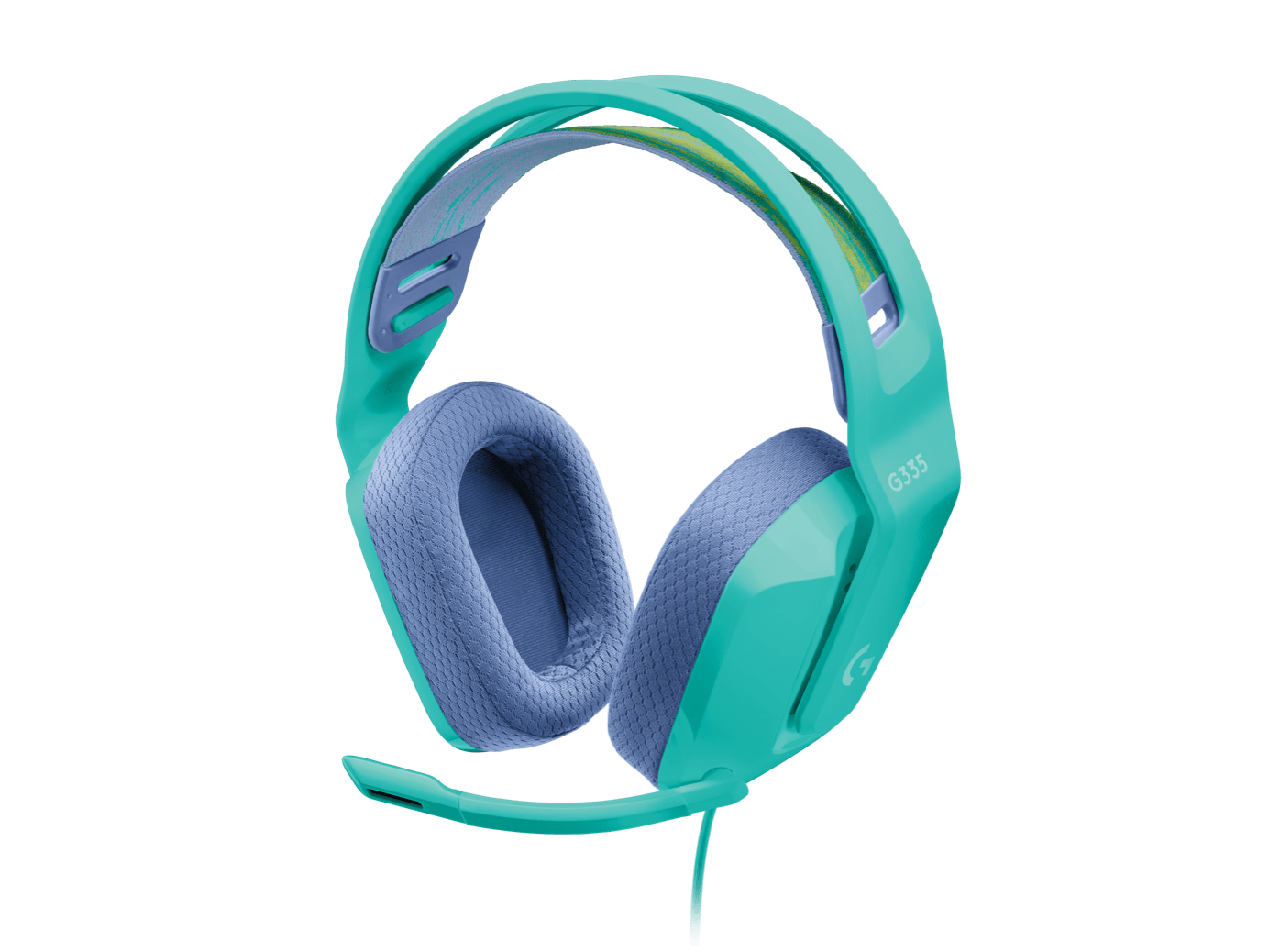 Audífonos con micrófono Logitech G335 3.5MM · Menta