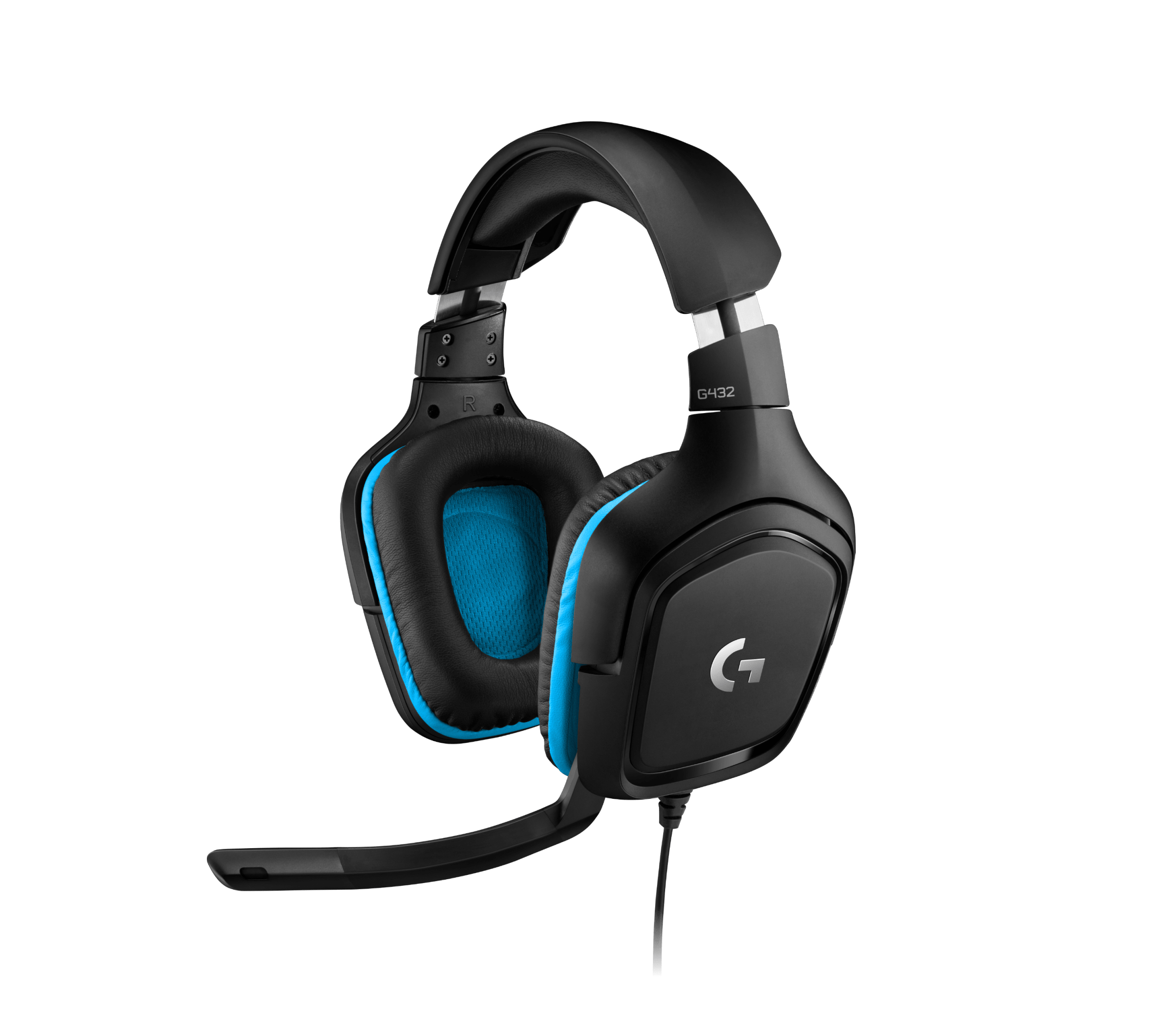 Audífonos con micrófono Logitech G432 7.1 USB · Negro