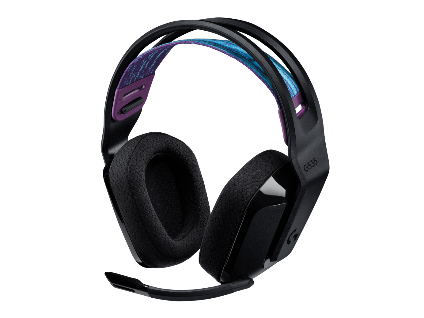 Audífonos con micrófono Logitech G535 Lightspeed PS5/PS4/PC inalámbrico · Negro/azul