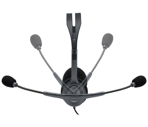 Audífonos con micrófono Logitech H111 · Plateado