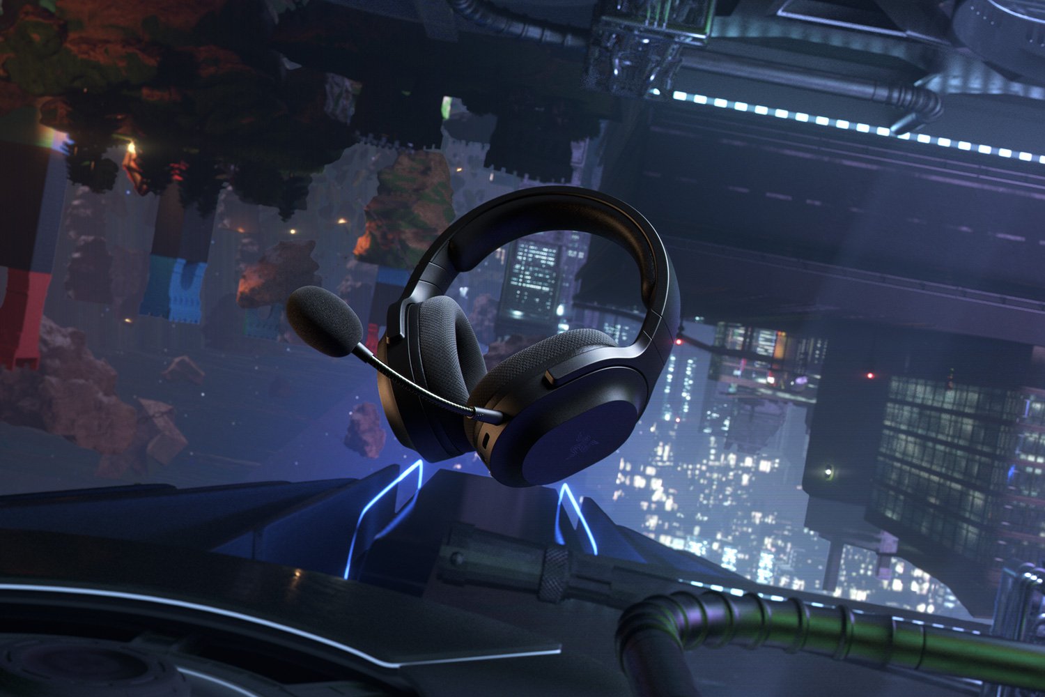 Audífonos con micrófono Razer Barracuda X 2022 50h inalámbrico · Bluetooth · 3.5 MM Smartswitch · Negro