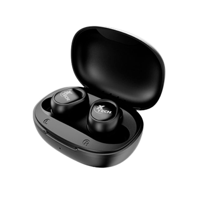 Audífonos con micrófono Xtech Xound True inalámbrico Bluetooth · Negro