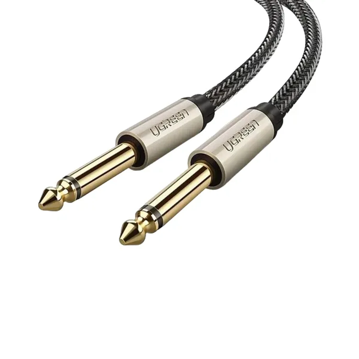 AV128 - CABLE AUDIO MACHO A MACHO - 6.5 MM - GRIS - 3 MTS