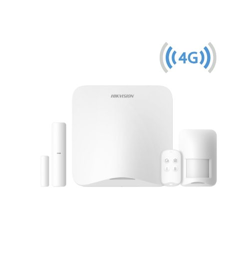 Kit de alarma 4G AX Home Hikvision DS-PA201PS-KIT-16WB/A-LA · 16 zonas · panel + sensores