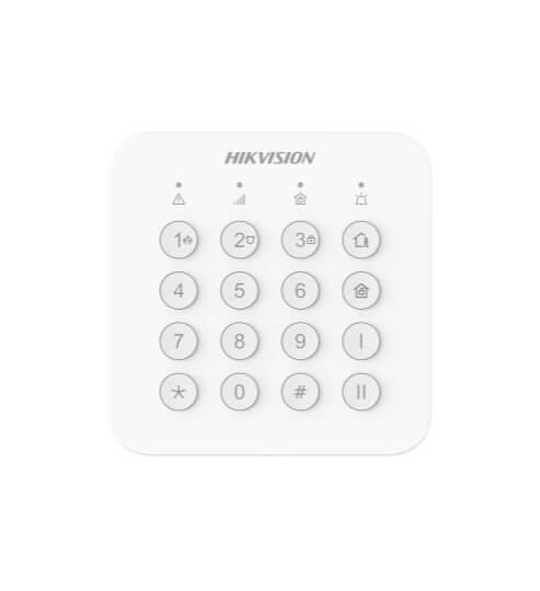 Teclado inalámbrico Hikvision AX Home DS-PK201B-WB para alarma