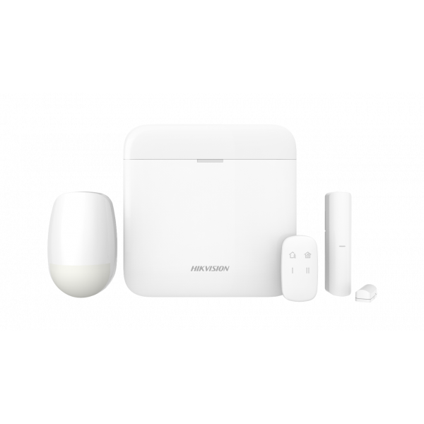 Kit de alarma Wi-Fi AX Pro Hikvision DS-PWA48-KIT-WB · 48 zonas · panel, PIR, magnético y pulsador