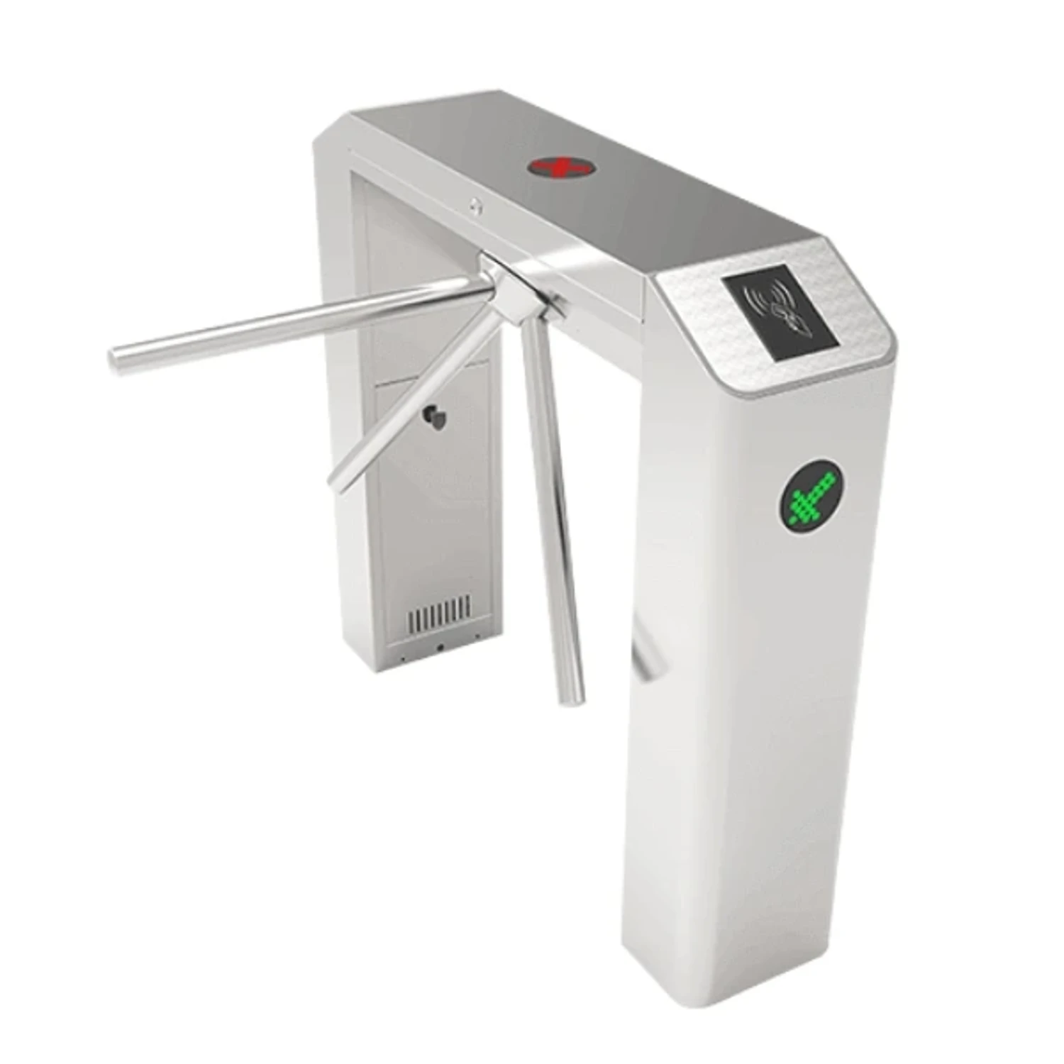 BARRERA PEATONAL TORNIQUETE ACERO INOX SUS304 INTERIOR, EXTERIOR BAJO TECHO