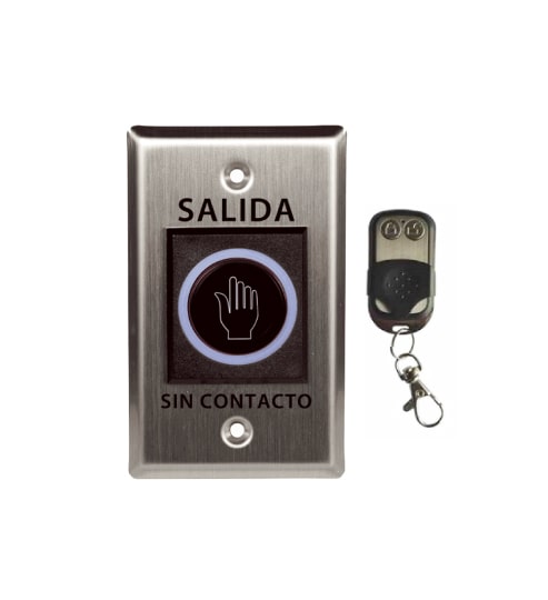 Botón de salida sin contacto ZKTeco TLEB102-R · con control remoto