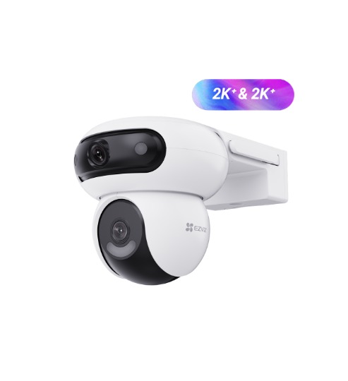 Cámara IP PT EZVIZ CS-HB90 · lente dual 4MP + 4MP · exterior · panel solar