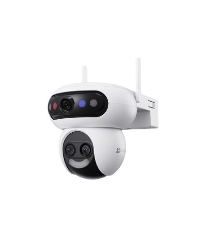 Cámara IP PT exterior EZVIZ H90F · Triple lente · 5 MP · Wi-Fi · 2.8 + 6 + 12 mm
