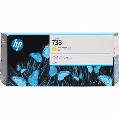 Cartucho de tinta HP 738 Inyección de tinta · Amarillo · Original · 1 Solamente