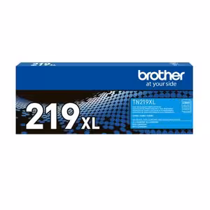Cartucho de tóner Brother TN219XLC Alto Rendimiento Láser · Azul ciánico · Original