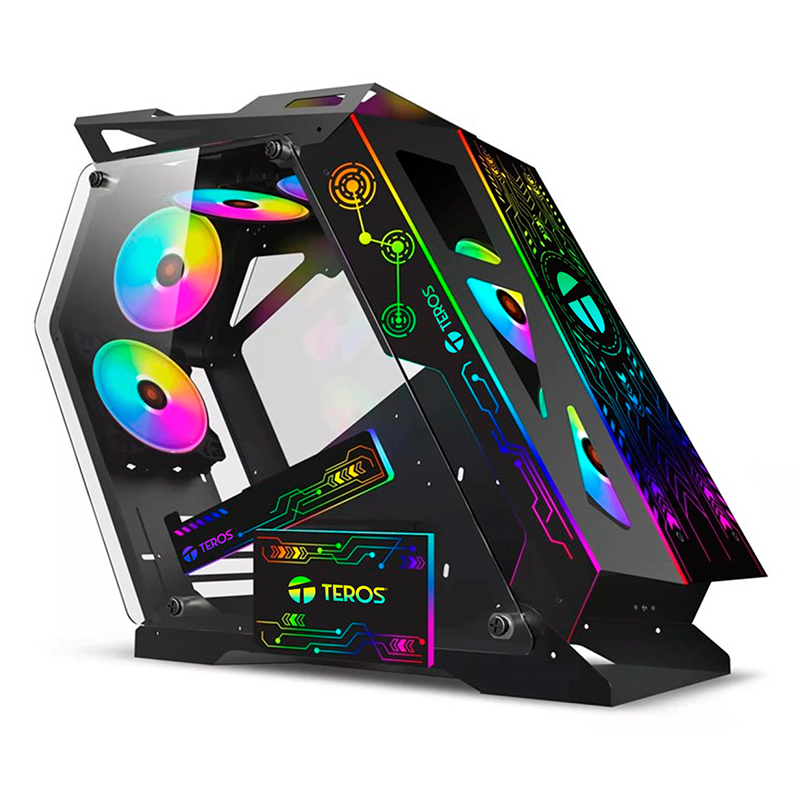 Case gamer Teros TE-1312G · Mid Tower · ventilador ARGB · negro