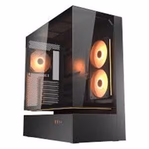 Case FV235 Black / Mid tower / CFV Airflow / Tempered Glass Front / Tool-less side panel / ARGB hub included