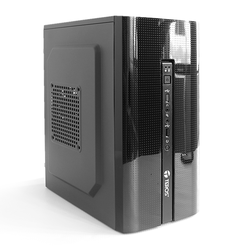 Case Teros TE-1030S con fuente 250W · Micro Tower · negro