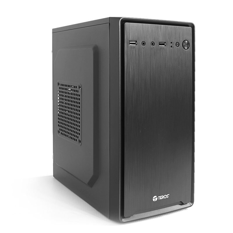 Case Teros TE-1029S con fuente 250W · Mini Tower · negro