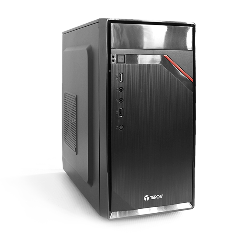 Case Teros TE-1031S con fuente 250W · Micro Tower · negro