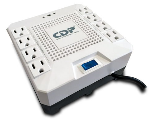 Regulador de voltaje CDP R-AVR1808i · 1800VA/1000W · 8 tomas · 220V