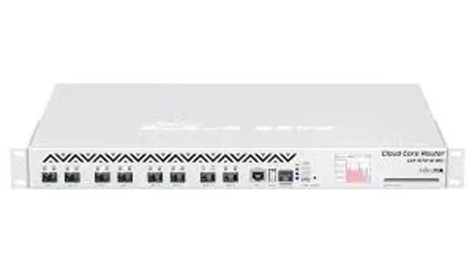 CLOUD CORE ROUTER 1072-1G-8S+ WITH TILERA TILE-GX72 CPU (72-CORES, 1GHZ PER CORE), 16GB RAM, 8XSFP+ CAGE, 1XGBIT LAN, ROUTEROS L6, 1U RACKMOUNT CASE, TWO REDUNDANT HOT PLUG PSU, LCD