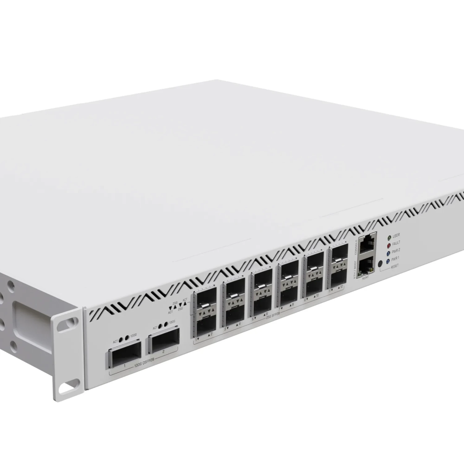 CLOUD CORE ROUTERS, 16 CORE 2000 MHZ 16GB RAM, 1XGBIT LAN, 12XSFP28, 2X QSFP28, ROUTEROS LICENSE 6, LCD PANEL