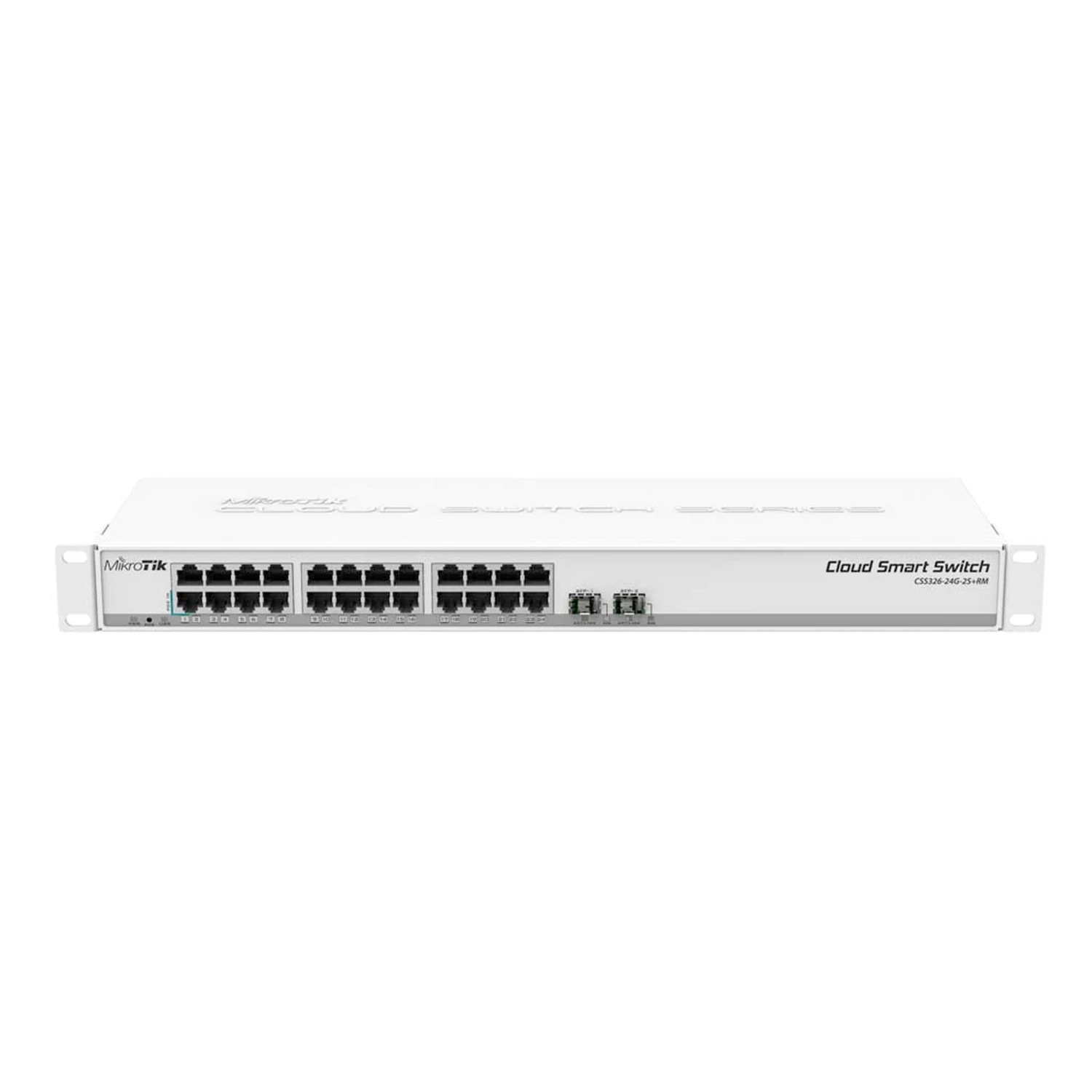 CLOUD ROUTER SWITCH 326-24G-2S+RM WITH 800 MHZ CPU, 512MB RAM, 24XGIGABIT LAN, 2XSFP+ CAGE, ROUTEROS L5 OR SWITCHOS