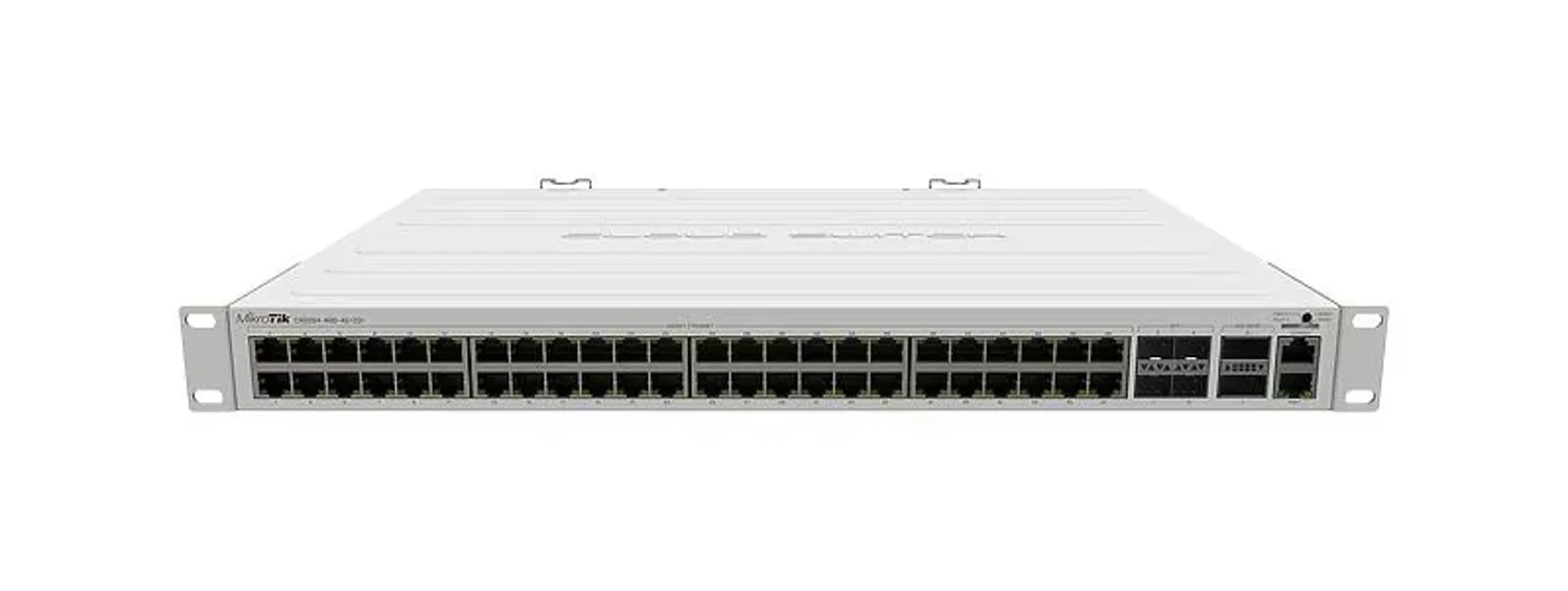 CLOUD ROUTER SWITCH 354-48G-4S+2Q+RM WITH 48 X GIGABIT RJ45 LAN, 4 X 10G SFP+ CAGES, 2 X 40G QSFP+ CAGES, ROUTEROS L5, 1U