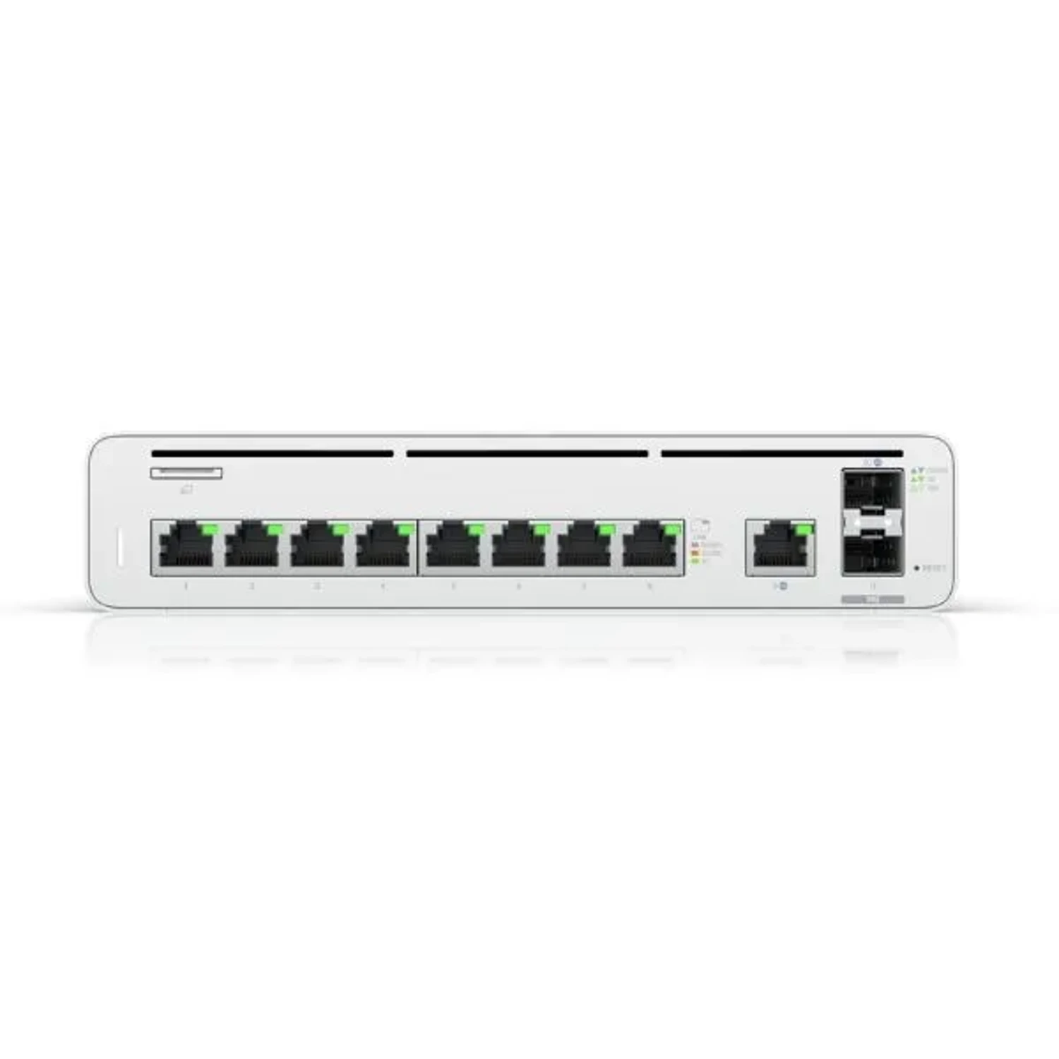 Consola UISP de Ubiquiti Gateway y Switch de Red Gigabit Controlador con Plataforma UISP para gestión remota de WISP 128 GB SSD (1) WAN 1GbE (1) WAN SFP+10G (8) puertos LAN GbE RJ45