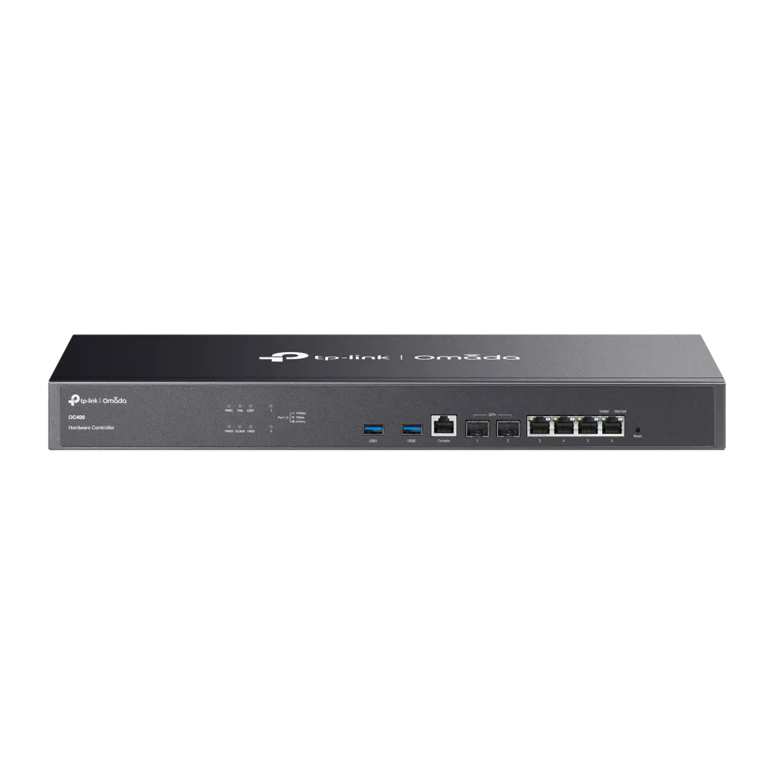 Controlador Omada, gestión centralizada, 2 SFP+ 10G, 4 GbE, 2 USB 3.0, hasta 1000 AP, 200 switches y 100 routers, PSU redundante, nube gratis.