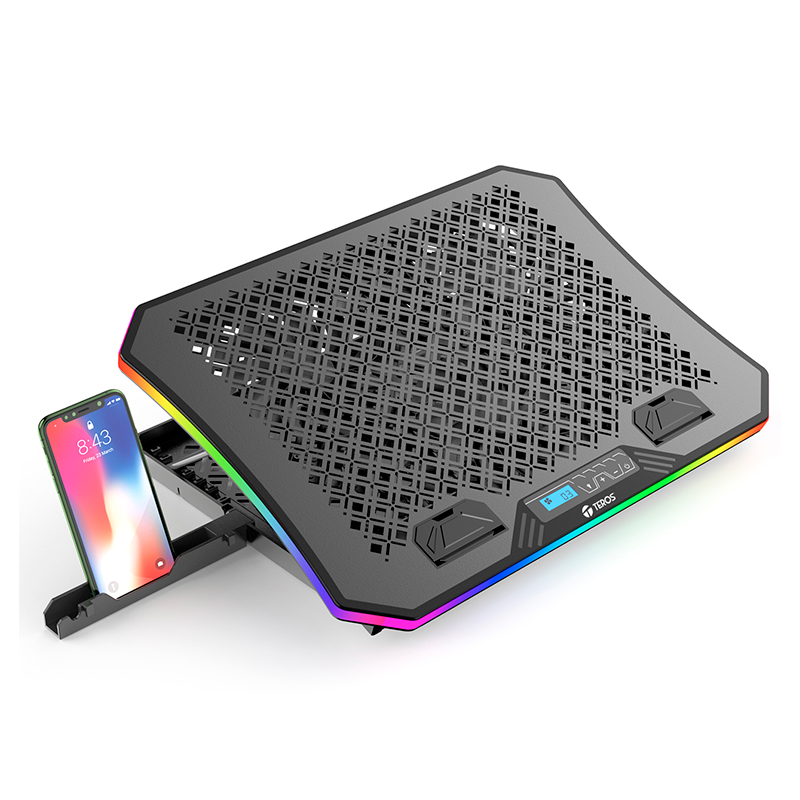 Cooler para laptop Teros TE-7130N RGB · 15.6" · 3 ventiladores